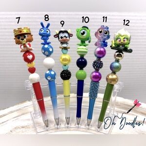 Disney Doorable Pens + 1 Ink Refill Included - 1 Pen, Your Choice! (Set #7-12)